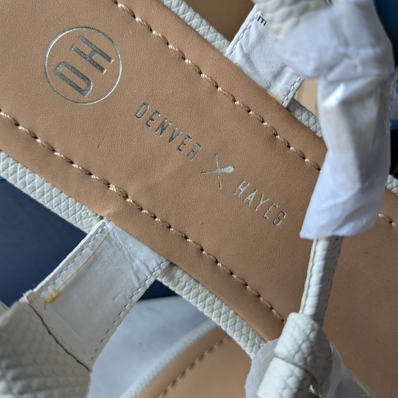 Denver Hayes Women's Sandals. White. Size EUR 41, US 10. NWT. - Picture 3 of 6